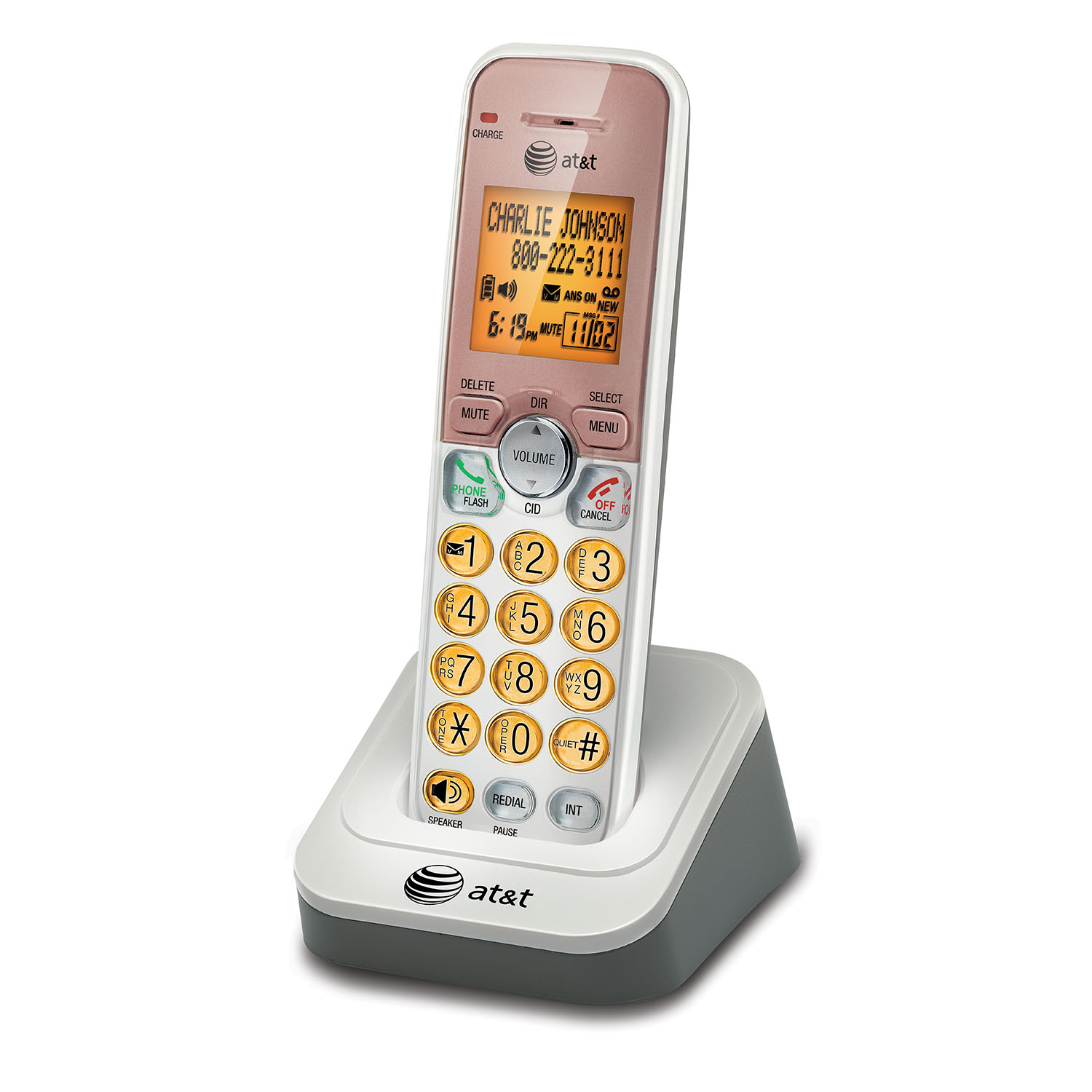 3 handset cordless answering system with caller ID/call waiting - view 7